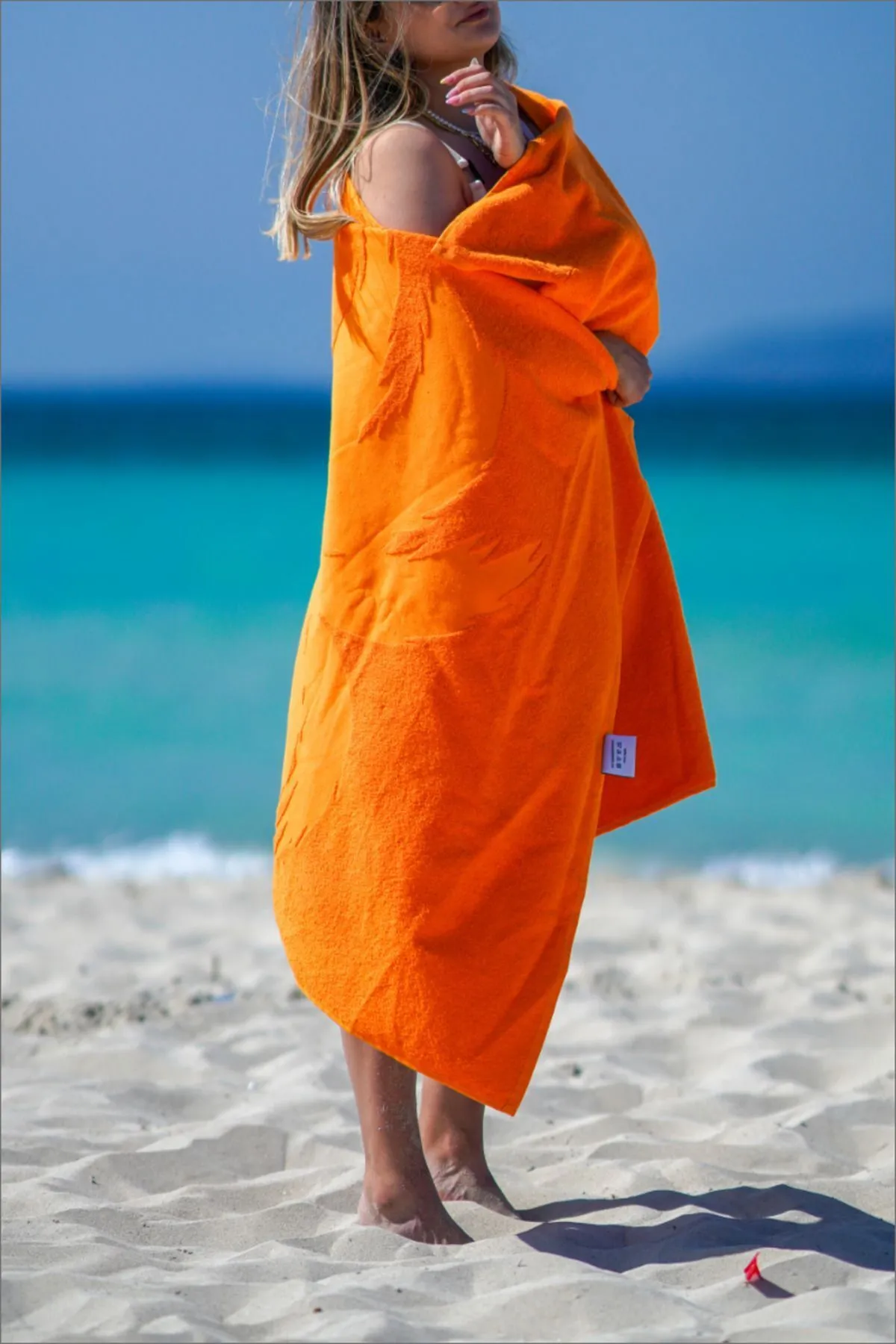 Red Palm Antibakteriyel %100 Doğal Pamuk Banyo Havlusu 90x160 Cm- Plaj Havlusu