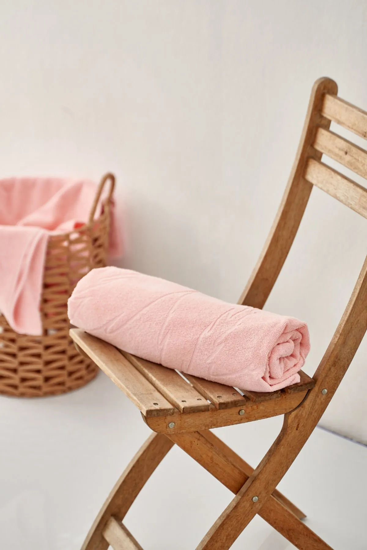 Red Palm Antibakteriyel %100 Doğal Pamuk Banyo Havlusu 90x160 Cm- Plaj Havlusu - Görsel 2