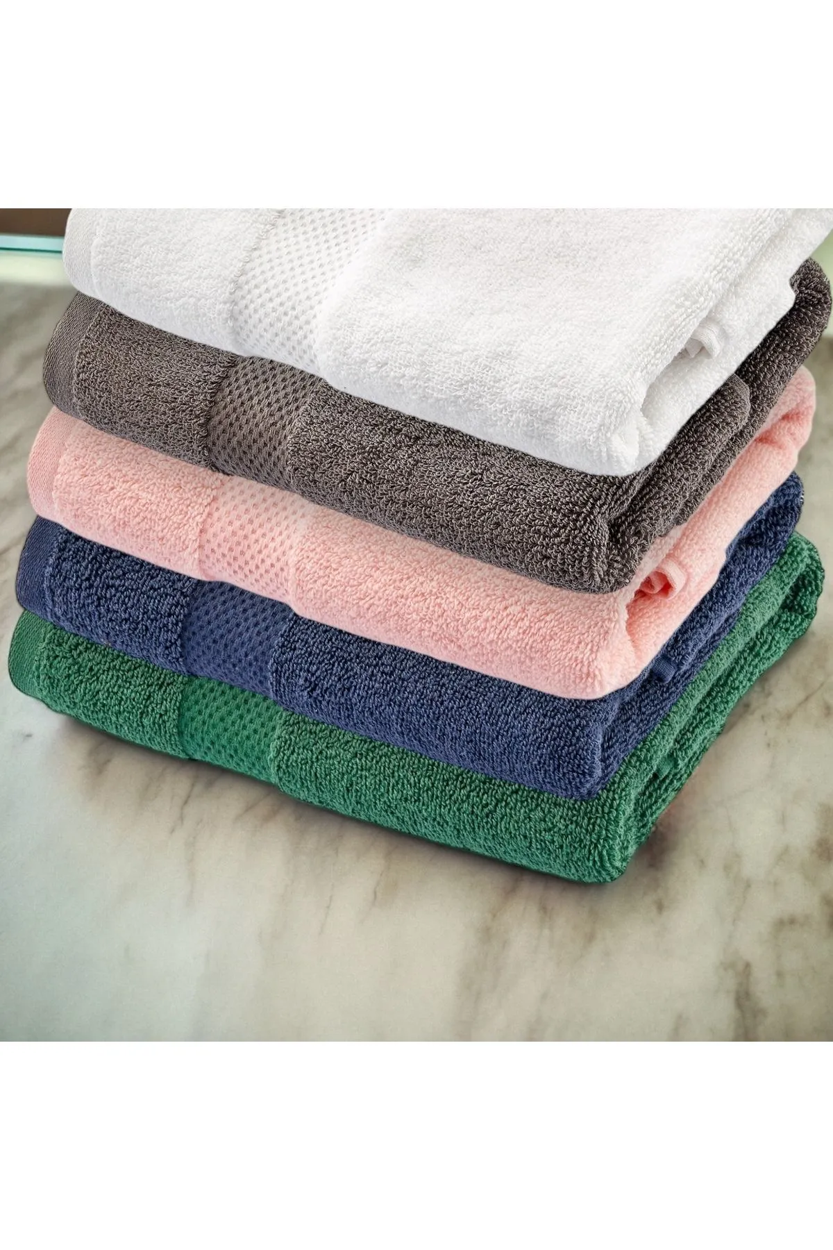 Red Palm Antibakteriyel %100 Doğal Pamuk El Yüz Saç Havlusu - 50 X 90 Cm - Görsel 6