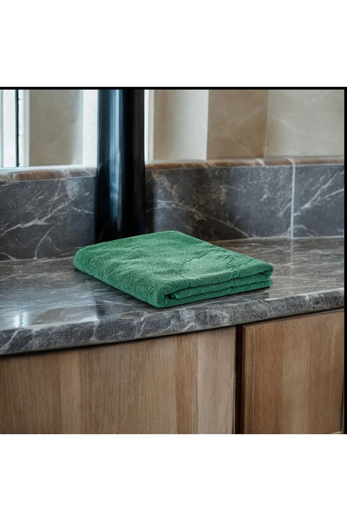 Red Palm Antibakteriyel %100 Doğal Pamuk Banyo Havlusu 90x160 Cm- Plaj Havlusu - Görsel 5