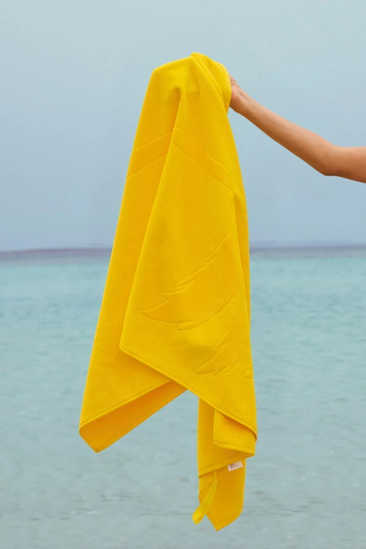 Red Palm Antibakteriyel Sarı Plaj Havlusu, %100 Pamuk Hafif, Hızlı Kuruma, Pratik Taşıma, 70 X 140 Cm - Görsel 4