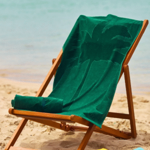 Red Palm Antibakteriyel Yeşil Plaj Havlusu, %100 Pamuk Hafif, Hızlı Kuruma, Pratik Taşıma, 70 X 140 Cm