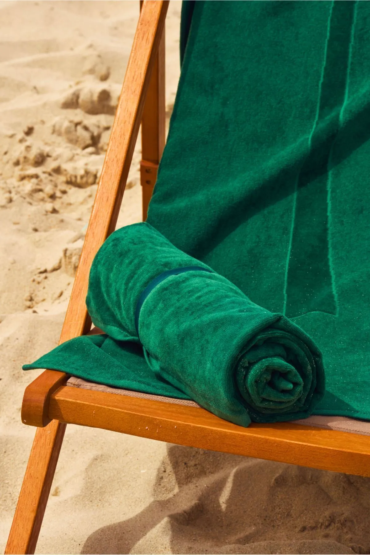 Red Palm Antibakteriyel Yeşil Plaj Havlusu, %100 Pamuk Hafif, Hızlı Kuruma, Pratik Taşıma, 70 X 140 Cm - Görsel 3