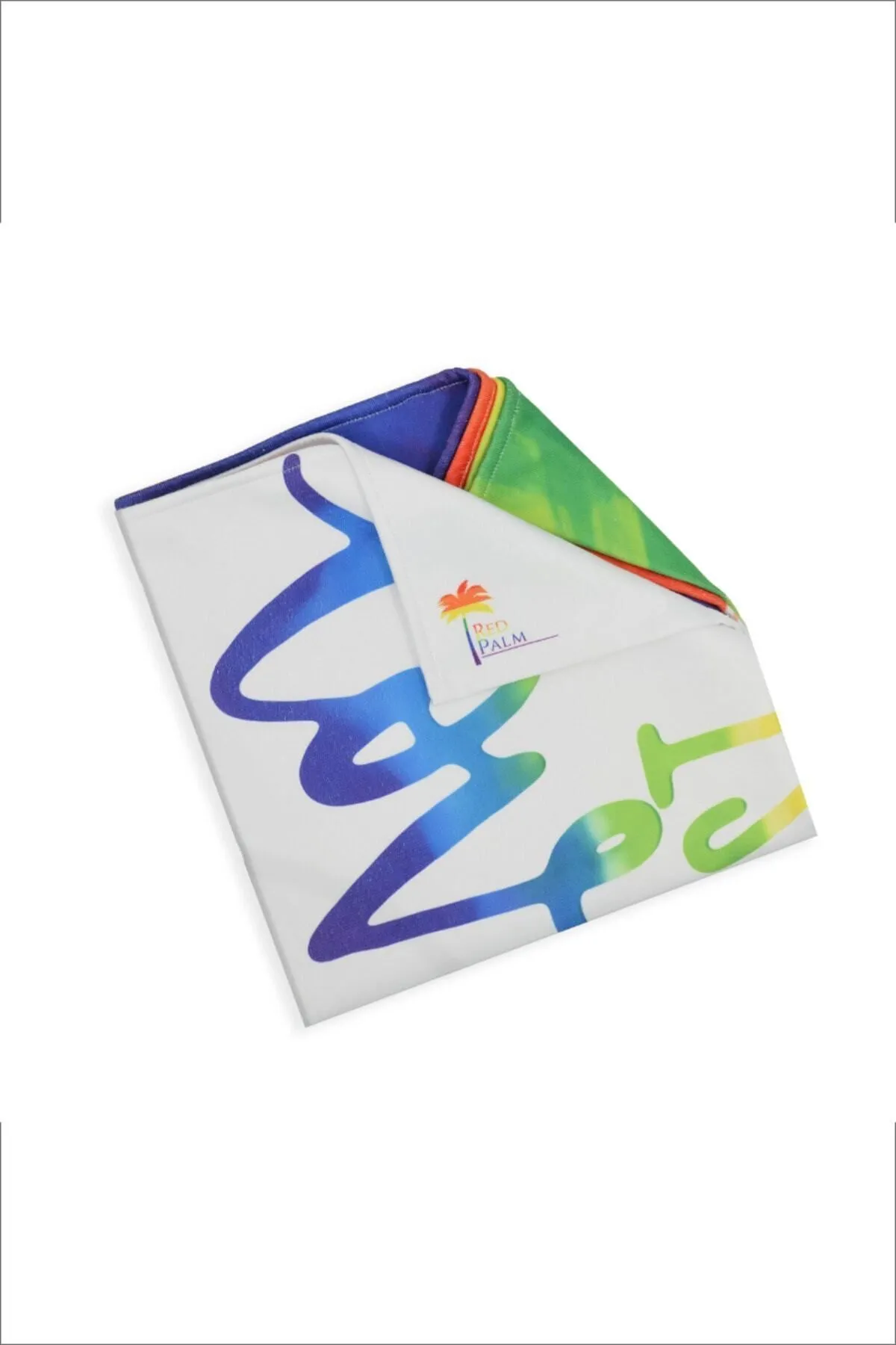 Red Palm Love Is Love Baskılı Plaj Havlusu 70 X 140 Cm - Banyo Havlusu - Görsel 3